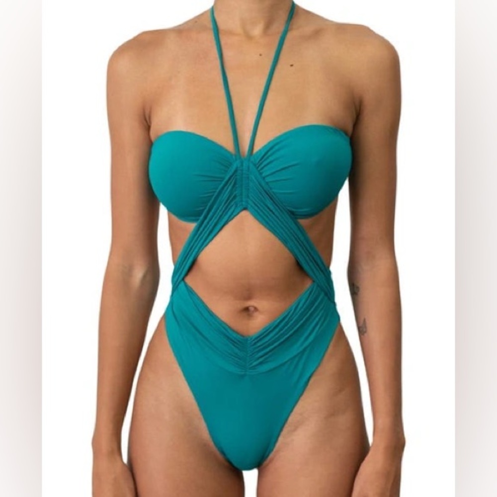 Riot Swim Teal One Piece Swimsuit